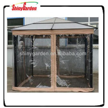 Gazebo ao ar livre 3x3m alume de alta qualidade pvc